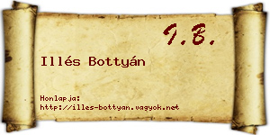 Illés Bottyán névjegykártya